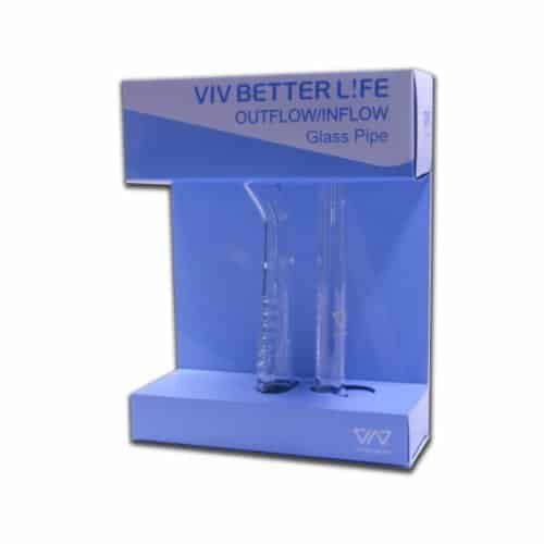 Viv Glass Inflow Pipe Mini Violet 0 0