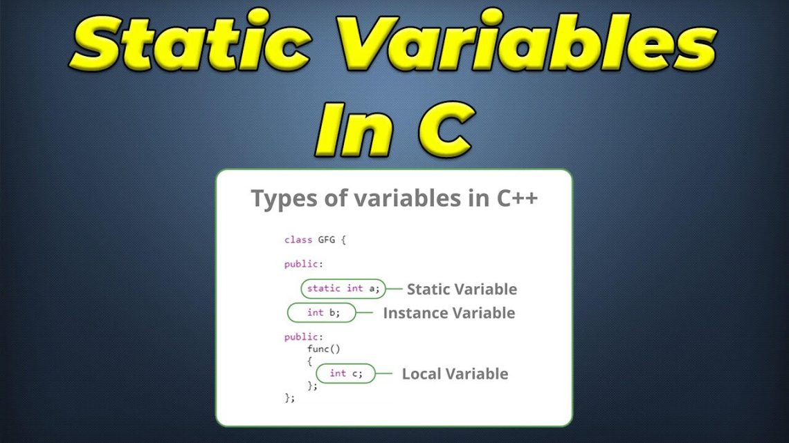 static variable in c