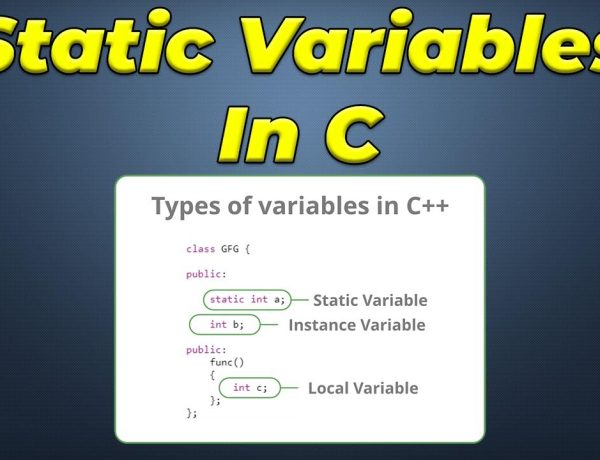 static variable in c